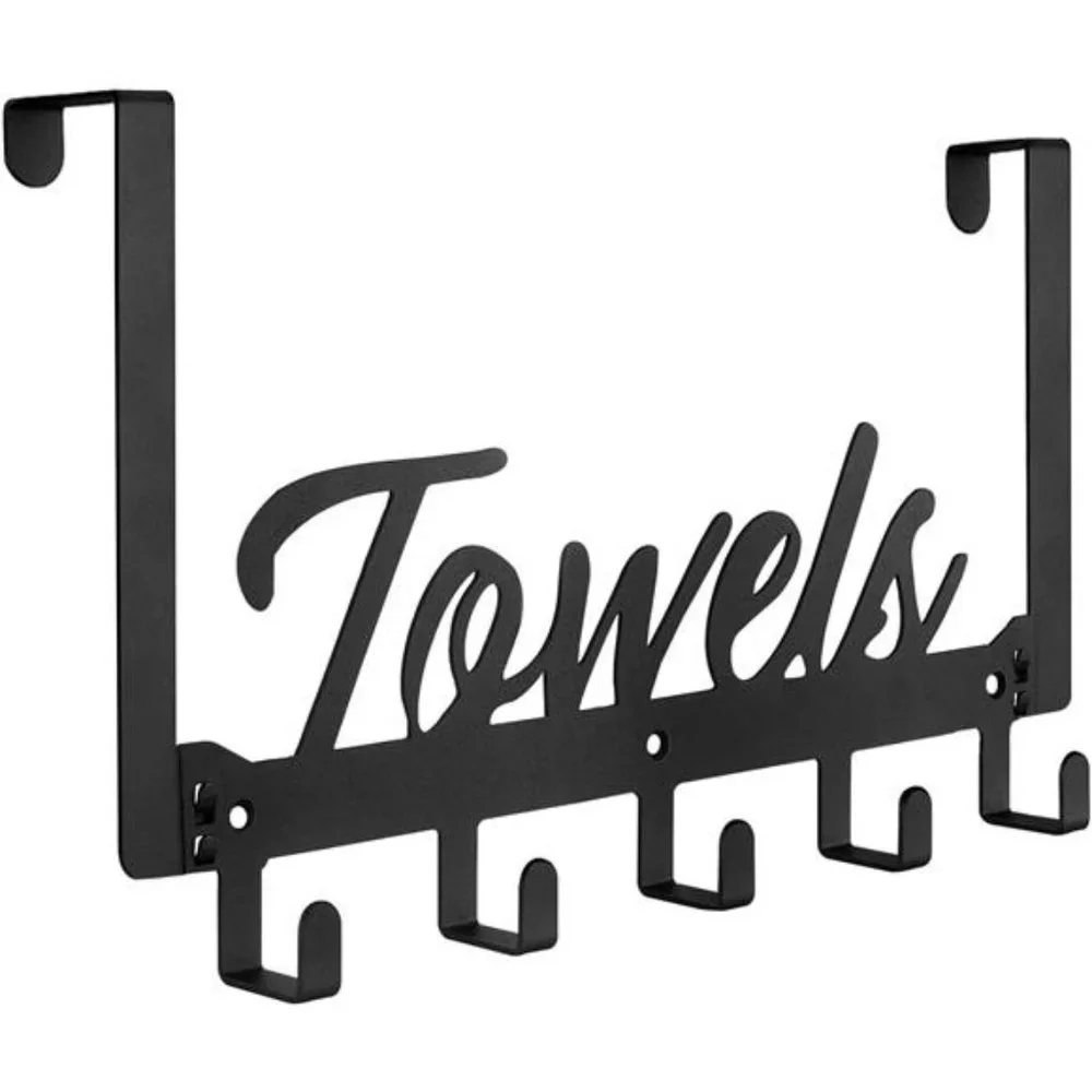Over The Door Hooks Towel Rack for Bathroom Towel Holder for Hanging Heavy Duty